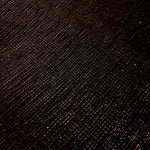Close-up of Burnt Copper Sheer Square Shimmer Stretch Tulle Fabric revealing the square shimmer repeat and fine transparent mesh