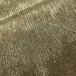 Close-up of Champagne Gold Sheer Square Shimmer Stretch Tulle Fabric revealing the square shimmer repeat and fine transparent mesh