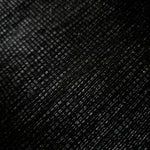 Close-up of Charcoal Silver Sheer Square Shimmer Stretch Tulle Fabric revealing the square shimmer repeat and fine transparent mesh