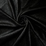 Swirl-draped Charcoal Silver Sheer Square Shimmer Stretch Tulle Fabric showing structured square reflections moving through soft folds