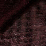 Front and back of Dark Pink Sheer Square Shimmer Stretch Tulle Fabric showing square motif, sheer knit base and flexible stretch