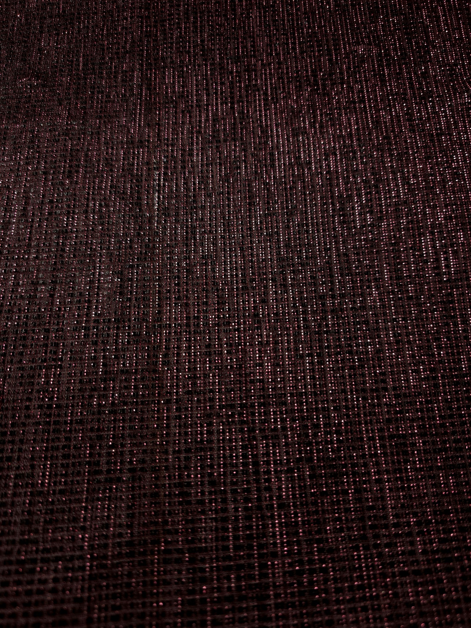 Surface detail of Dark Pink Sheer Square Shimmer Stretch Tulle Fabric highlighting square grid scale and lightweight tulle texture