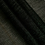 Layered Deep Emerald Sheer Square Shimmer Stretch Tulle Fabric showing overlapping geometry, denser shimmer and translucent depth