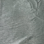 Surface detail of Icy Silver Sheer Square Shimmer Stretch Tulle Fabric highlighting square grid scale and lightweight tulle texture