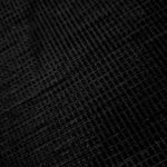 Close-up of Jet Black Sheer Square Shimmer Stretch Tulle Fabric revealing the square shimmer repeat and fine transparent mesh