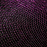Close-up of Plum Violet Sheer Square Shimmer Stretch Tulle Fabric revealing the square shimmer repeat and fine transparent mesh