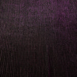 Surface detail of Plum Violet Sheer Square Shimmer Stretch Tulle Fabric highlighting square grid scale and lightweight tulle texture