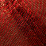 Layered Ruby Red Sheer Square Shimmer Stretch Tulle Fabric showing overlapping geometry, denser shimmer and translucent depth