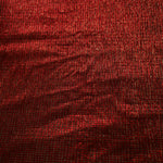 Surface detail of Ruby Red Sheer Square Shimmer Stretch Tulle Fabric highlighting square grid scale and lightweight tulle texture
