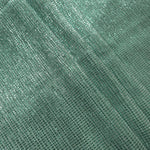 Layered Sage Green Sheer Square Shimmer Stretch Tulle Fabric showing overlapping geometry, denser shimmer and translucent depth