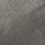 Close-up of Silver Gray Sheer Square Shimmer Stretch Tulle Fabric revealing the square shimmer repeat and fine transparent mesh