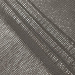 Layered Silver Gray Sheer Square Shimmer Stretch Tulle Fabric showing overlapping geometry, denser shimmer and translucent depth