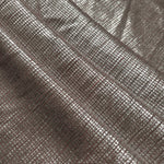 Layered Silver Red Sheer Square Shimmer Stretch Tulle Fabric showing overlapping geometry, denser shimmer and translucent depth