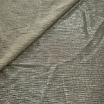 Front and back of Vanilla Cream Sheer Square Shimmer Stretch Tulle Fabric showing square motif, sheer knit base and flexible stretch