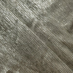 Layered Vanilla Cream Sheer Square Shimmer Stretch Tulle Fabric showing overlapping geometry, denser shimmer and translucent depth