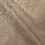 Layered Champagne Beige Sheer Glitter Stretch Tulle Fabric showing richer sparkle, soft depth and lightweight transparent folds