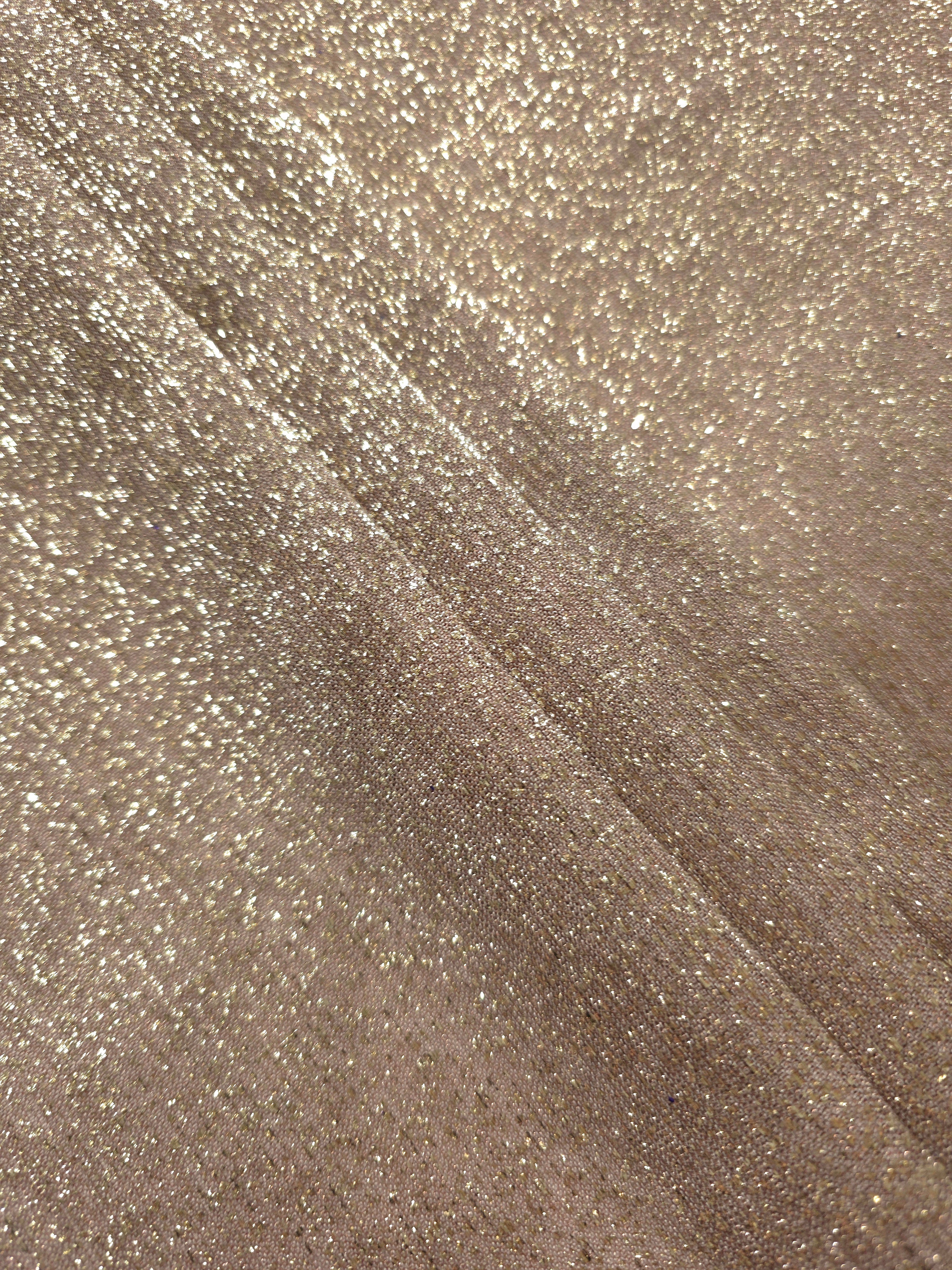 Layered Champagne Beige Sheer Glitter Stretch Tulle Fabric showing richer sparkle, soft depth and lightweight transparent folds