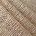 Close-up of Soft Beige Tencel jacquard showing tonal stripe texture and light weave.
