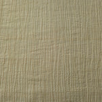 Detail view of Butter Yellow Tencel jacquard with tonal stripe texture for soft layers.
