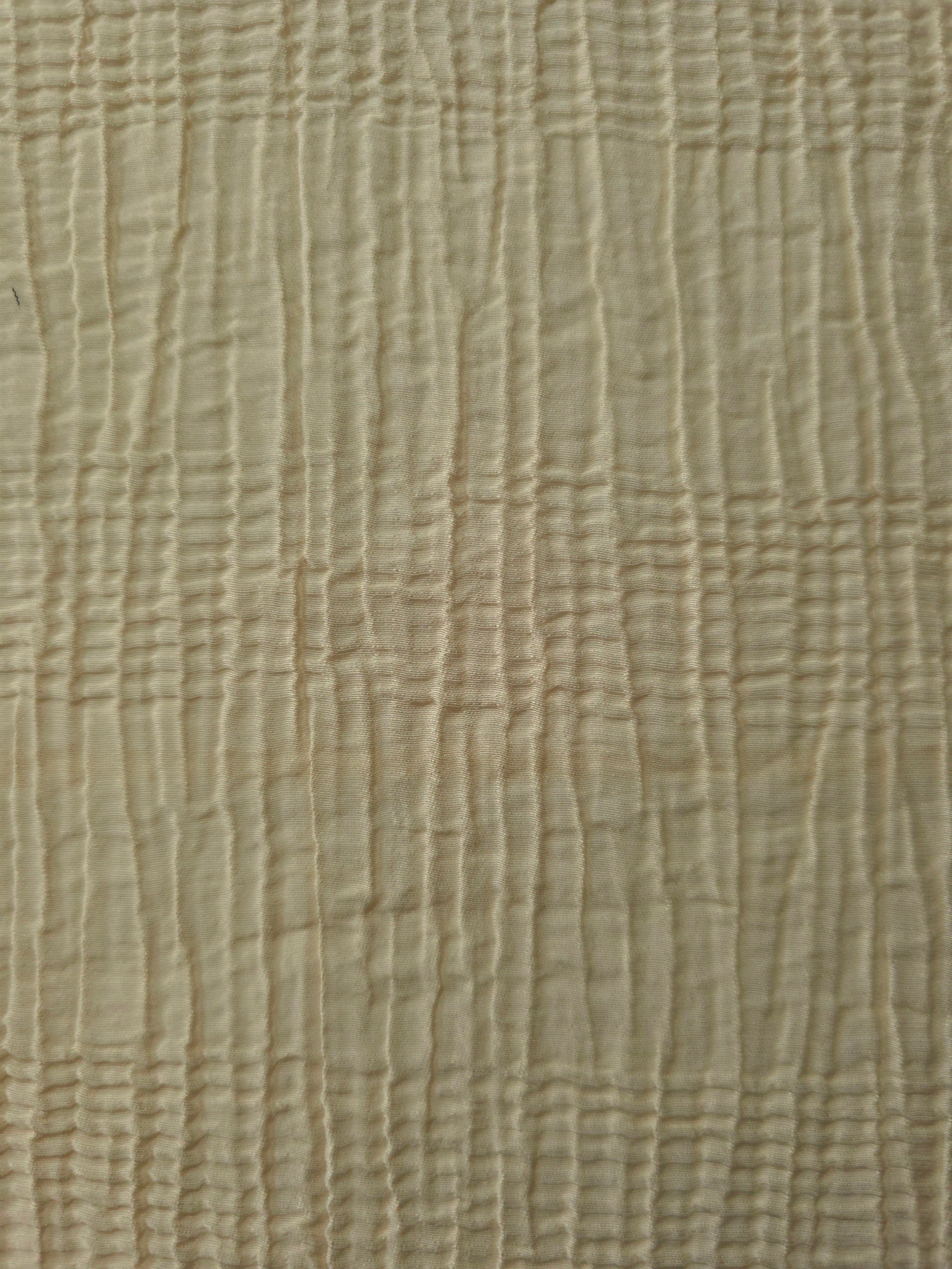 Flowing Butter Yellow Tencel jacquard with tonal stripe texture for lined dress layers.