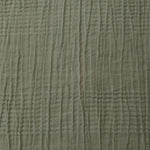 Detail view of Sage Green Tencel jacquard with tonal stripe texture for soft layers.