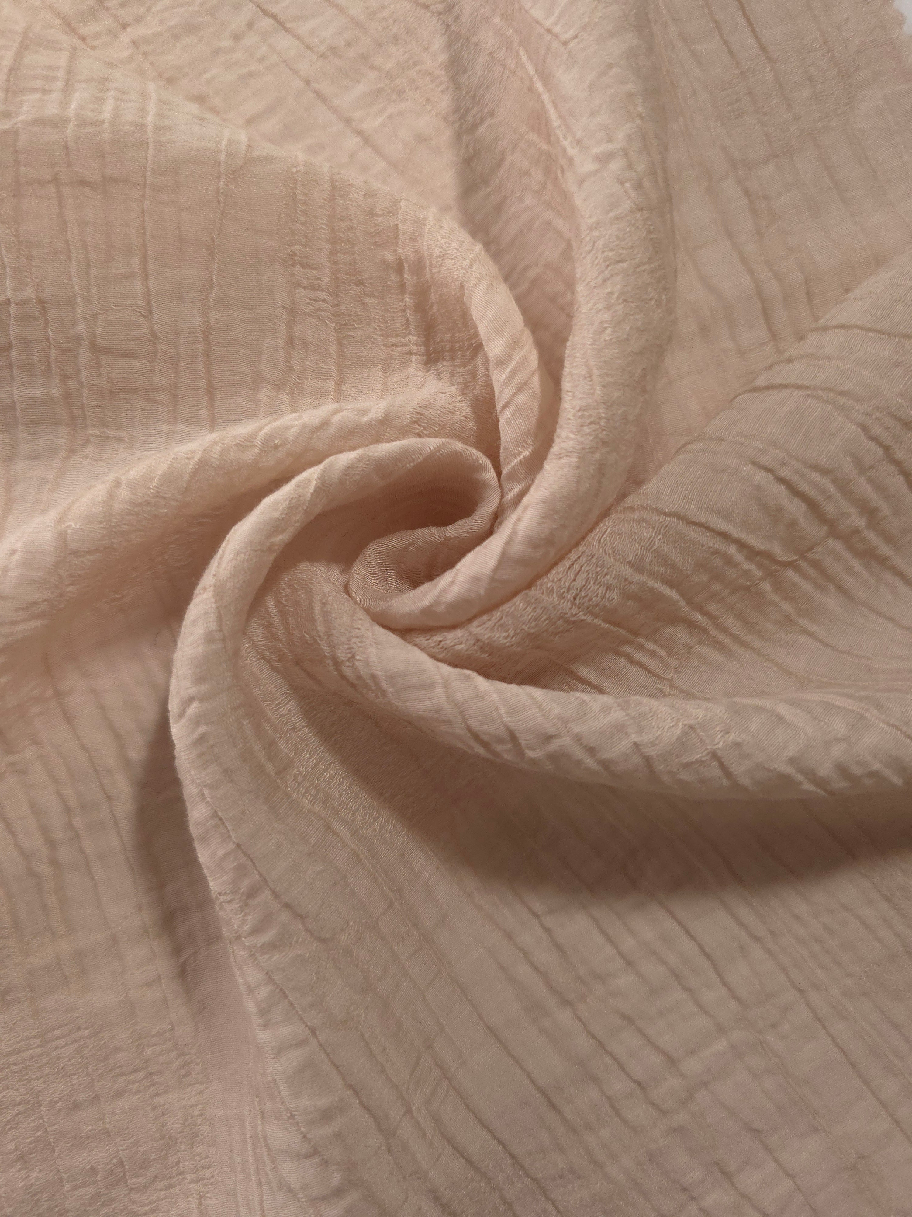 Flowing Butter Yellow Tencel jacquard with tonal petal texture for lined dress layers.
