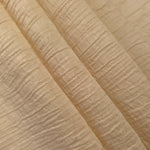 Detail view of Butter Yellow Tencel jacquard with fine root line texture for soft layers.