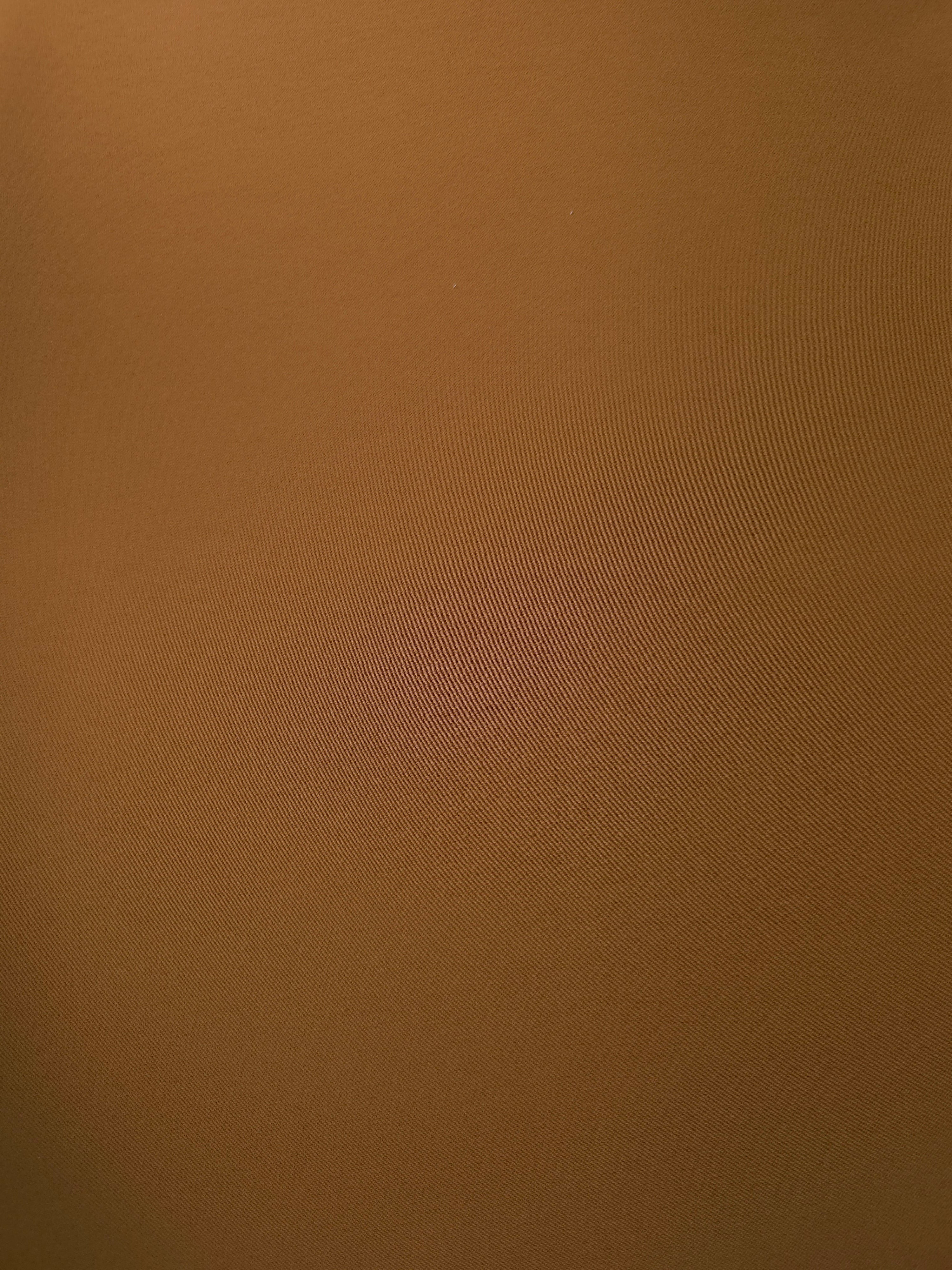 Toffee Brown 205 GSM Korean polyester crepe shown flat, an opaque smooth woven dress fabric with a silky-soft finish