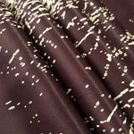 Folded Chocolate Brown - Black distressed ink line fabric, 145 cm wide rayon for boutique abaya sourcing.
