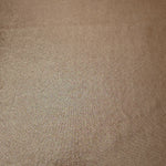 Flat view of Warm Taupe Beige shimmer stretch fabric showing its metallic foil surface for costumes, partywear and fashion apparel
